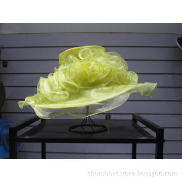 Fashion Women's Organza Horse-Racing Dress Hats